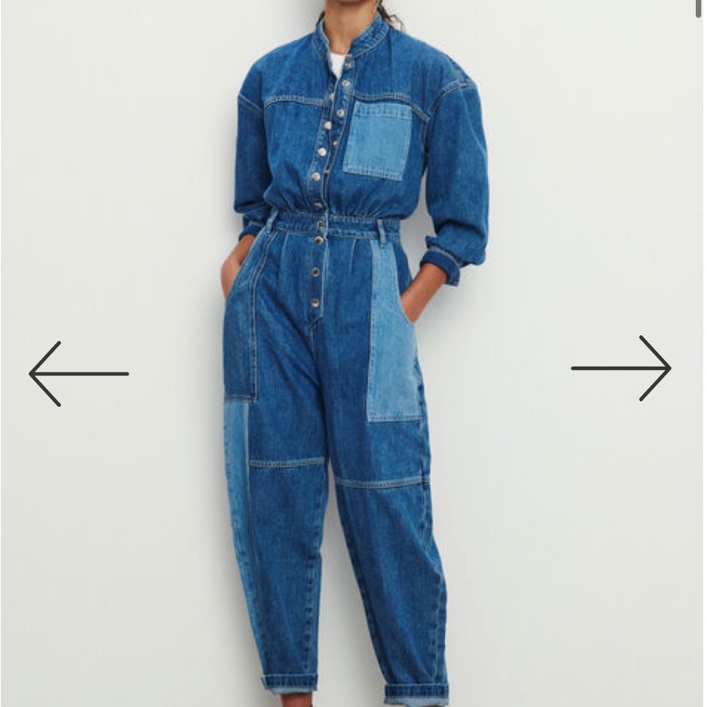 Ba&sh Quincy Denim Jumpsuit
